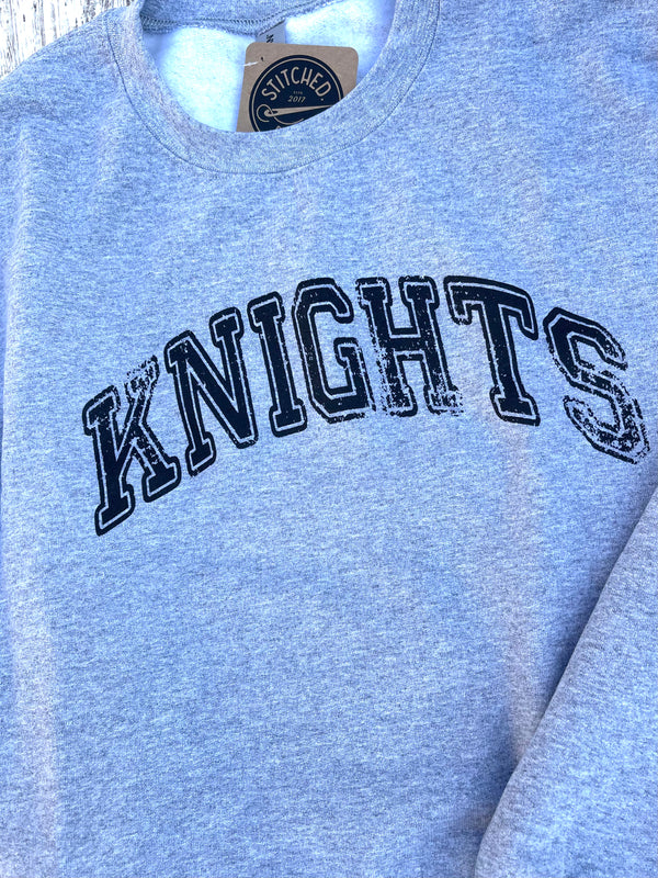Vintage Distressed Knights Crewneck Sweater